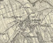 Ádánd térképe - 1869-1887
